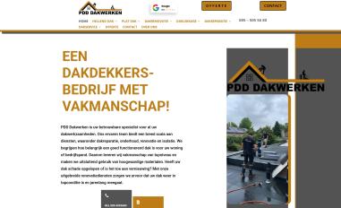 Schermafbeelding van pdd-dakwerken.nl