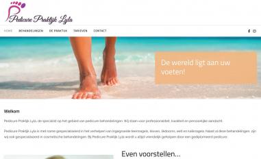 Schermafbeelding van pedicurepraktijklyla.nl
