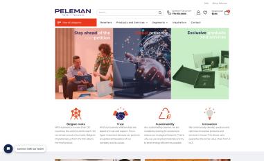 Schermafbeelding van peleman.com