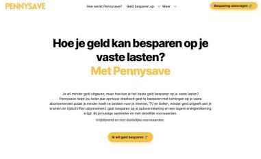 Schermafbeelding van pennysave.nl