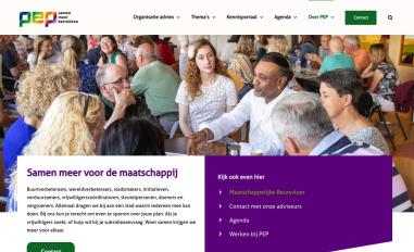 Schermafbeelding van pepdenhaag.nl