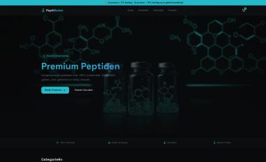 Schermafbeelding van peptimarket.com