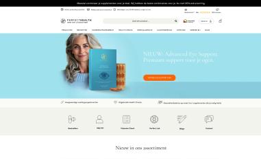 Schermafbeelding van perfecthealth.nl