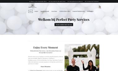Schermafbeelding van perfectpartyservices.nl