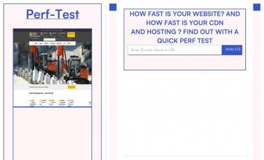 Schermafbeelding van perftest.org