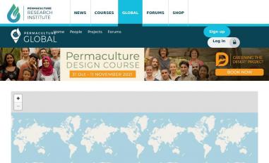Schermafbeelding van permacultureglobal.org