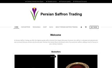 Schermafbeelding van persiansaffrontrading.com
