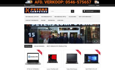 Schermafbeelding van peterscomputers.nl