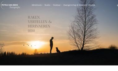 Schermafbeelding van petravanbeek.nl