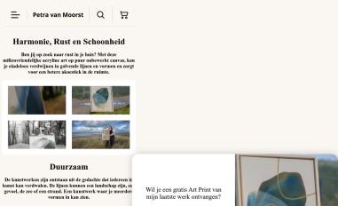 Schermafbeelding van petravanmoorst.nl