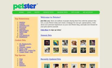 Schermafbeelding van petster.com