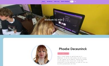 Schermafbeelding van phoebedeceuninck.be