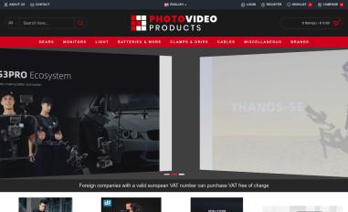 Schermafbeelding van photovideoproducts.com