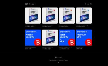 Schermafbeelding van phyrai.myshopify.com