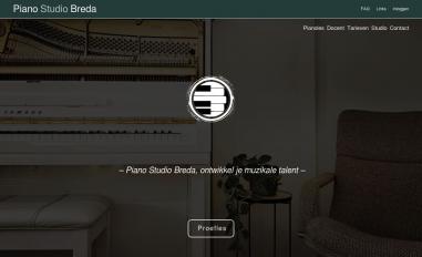 Schermafbeelding van pianostudiobreda.nl