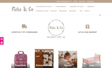 Schermafbeelding van pieke-en-co.nl