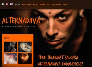 Schermafbeelding van piercing.ee