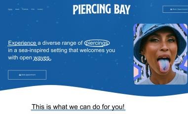 Schermafbeelding van piercingbay.nl