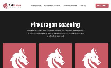 Schermafbeelding van pinkdragoncoaching.nl
