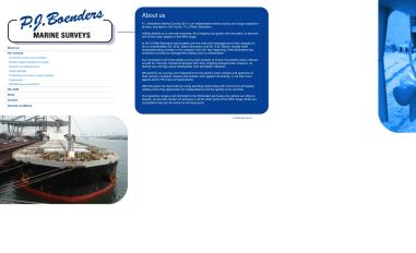 Schermafbeelding van pjboenders-marinesurveys.nl