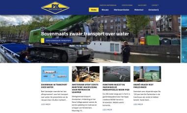 Schermafbeelding van pkwaterbouw.nl