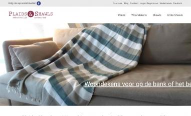 Schermafbeelding van plaidsenshawls.nl
