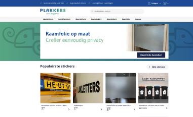 Schermafbeelding van plakkers.nl