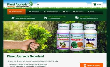 Schermafbeelding van planetayurveda.nl