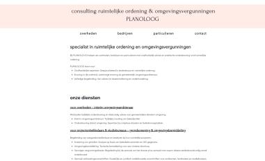 Schermafbeelding van planoloog.be