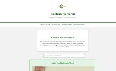 Schermafbeelding van plantenverzorger.nl