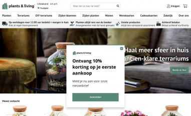 Schermafbeelding van plants-living.nl