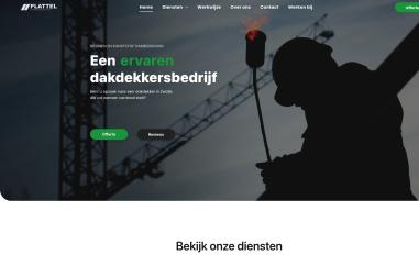 Schermafbeelding van platteldakbedekkingen.nl