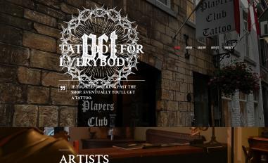 Schermafbeelding van playersclubtattoo.nl