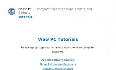 Schermafbeelding van pleasepc.com
