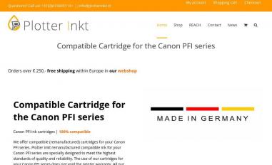 Schermafbeelding van plotterinkt.nl