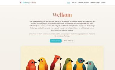 Schermafbeelding van pluimage-verhalen.nl