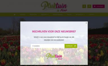 Schermafbeelding van pluktuinlafleur.nl