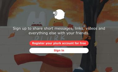Schermafbeelding van plurk.com