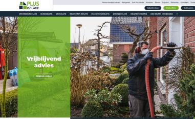 Schermafbeelding van plusisolatie.nl