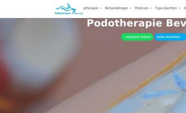 Schermafbeelding van podotherapie-beverwijk.nl