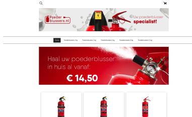 Schermafbeelding van poederblussers.nl