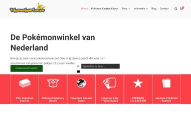Schermafbeelding van pokemonkaarten.eu