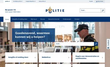 Schermafbeelding van politie.nl