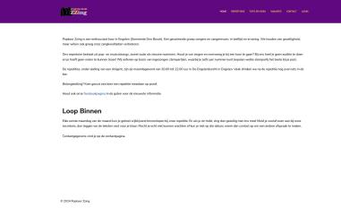 Schermafbeelding van popkoorzzing.nl