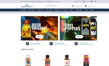Schermafbeelding van poppers-online.nl