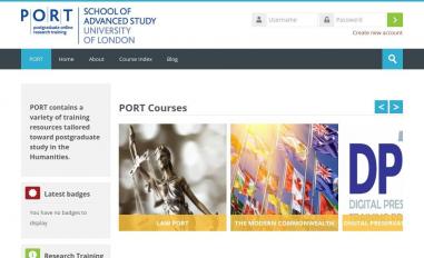 Schermafbeelding van port.sas.ac.uk