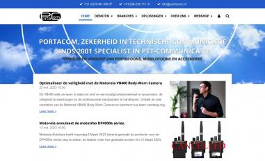 Schermafbeelding van portacom.nl