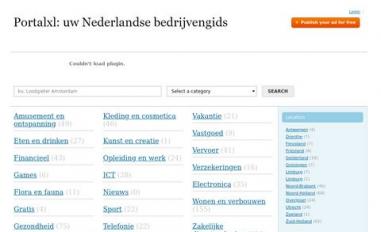 Schermafbeelding van portalxl.nl