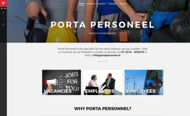 Schermafbeelding van portapersoneel.nl