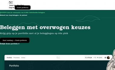 Schermafbeelding van portfoliodividendtracker.com